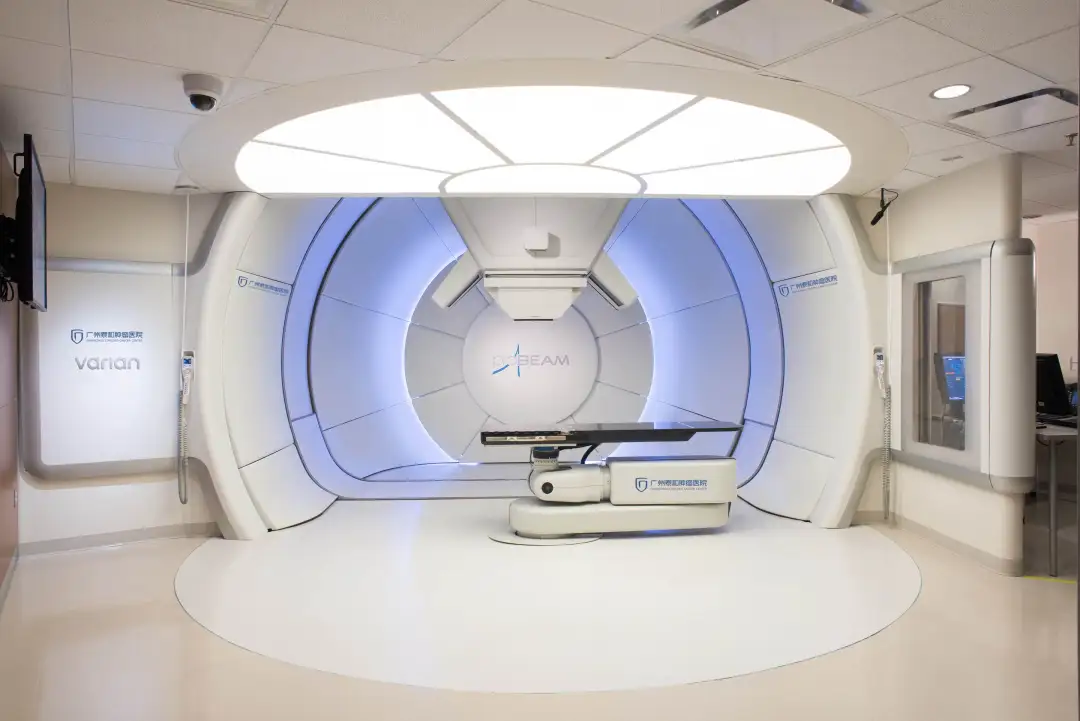 Varian ProBeam proton therapy gantry at GCCC